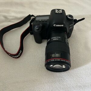 Canon EOS 5D Black with Red Strap